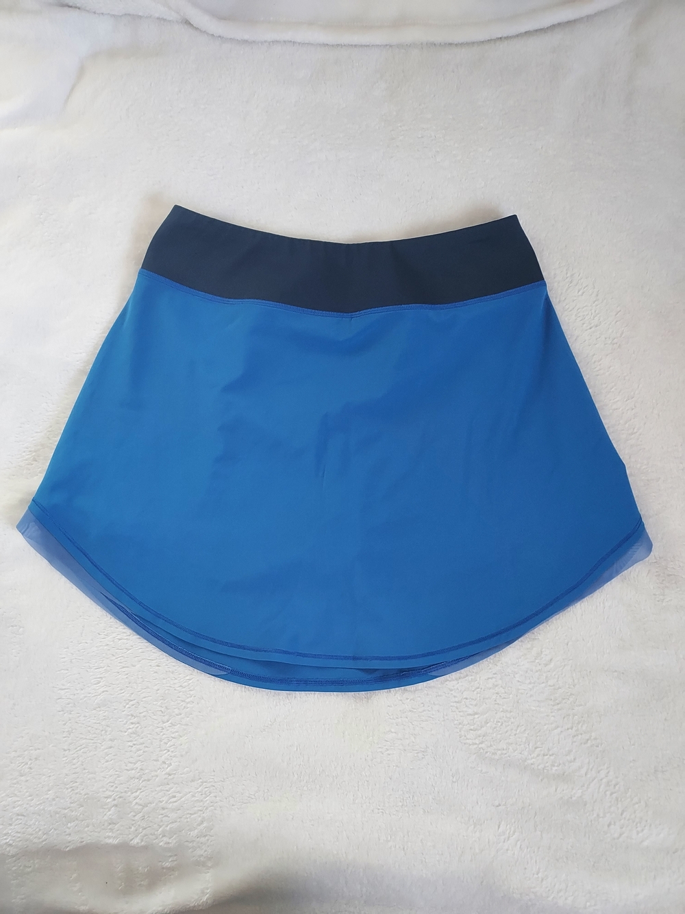 Blue Athletic Skort with Contrast Waistband Active Tennis Golf Pickle Ball Med